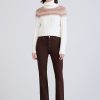 Sweaters Derek Lam - 10 Crosby | Marcella Fair Isle Sweater Ivory