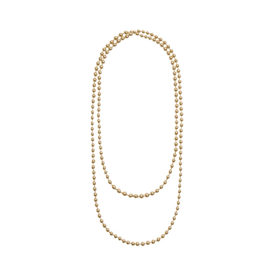 Accessories Jennifer Fisher Necklaces | Continual Small Brass Pearl Necklace