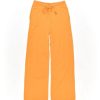 Loungewear Lingua Franca | Cashmere Wide Leg Pant Tangerine